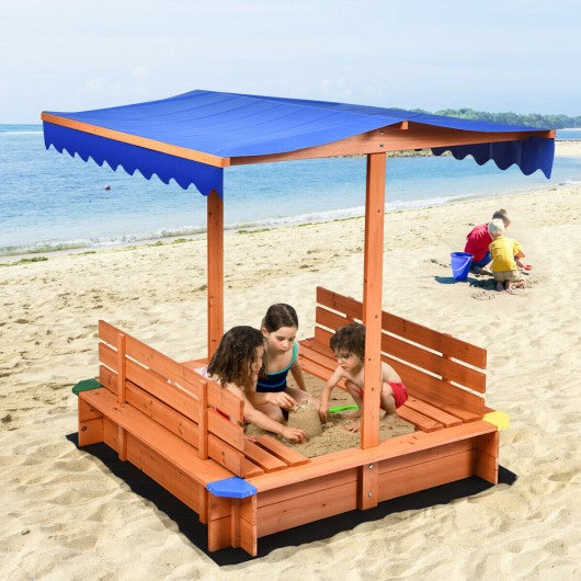 Kids Outdoor Playset Cedar Sandbox