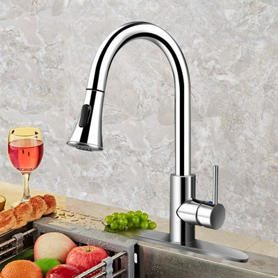 Kitchen Faucet Single Handle Brushed Nickel