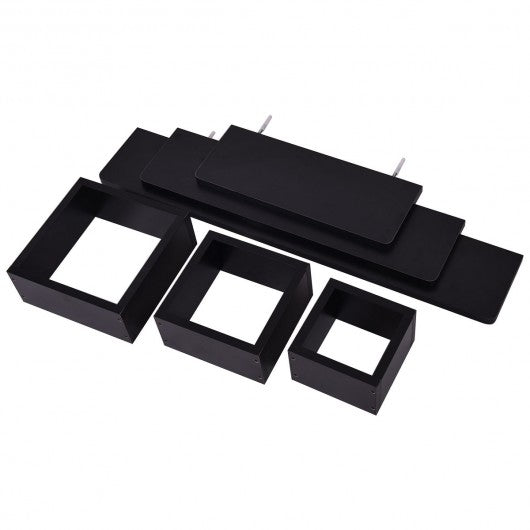 Set of 6 Home Display Floating Wall Mounted Shelves