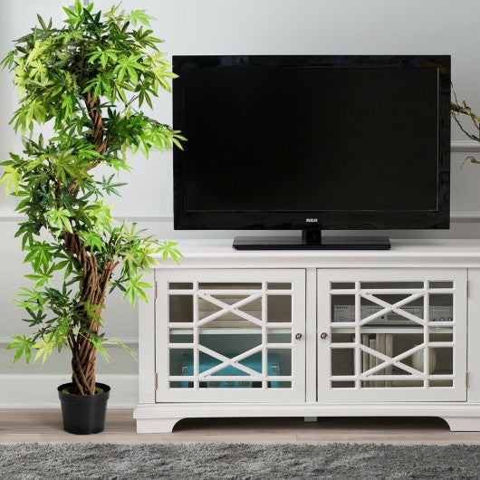 5-Feet Artificial Keel Red VineGreen Leaves Bonsai