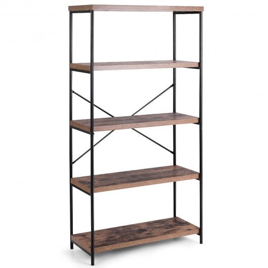 Multipurpose Open Bookcase Industrial Rack Storage Shelf