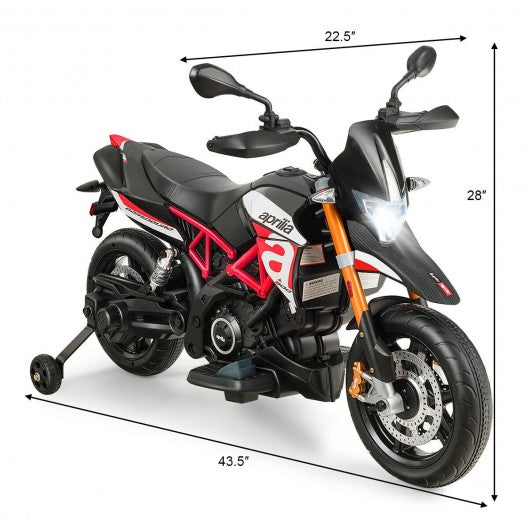 Aprilia Licensed 12V Kids Ride-On Motorcycle