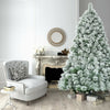 7ft Artificial Christmas Tree with Snowy Pine Needles