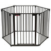 6 Panel Wall-mount Adjustable Baby Safe Metal  Fence Barrier