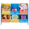 Kid's Multi-Color Toy Storage Organizer with 6 Bins