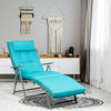 Outdoor Lightweight Folding Chaise Lounge Chair-Blue