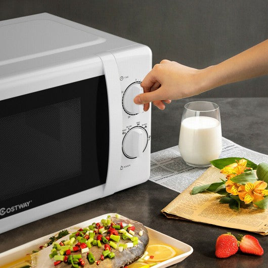0.7 Cu. ft Retro Countertop Compact Microwave Oven