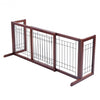 Wood Gate Adjustable Pet Play Fence