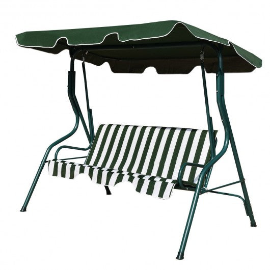 3 Seats Patio Canopy Swing