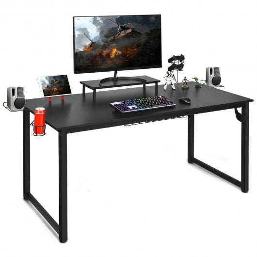 63 inch Gaming Desk with Monitor Shelf Tablet Board