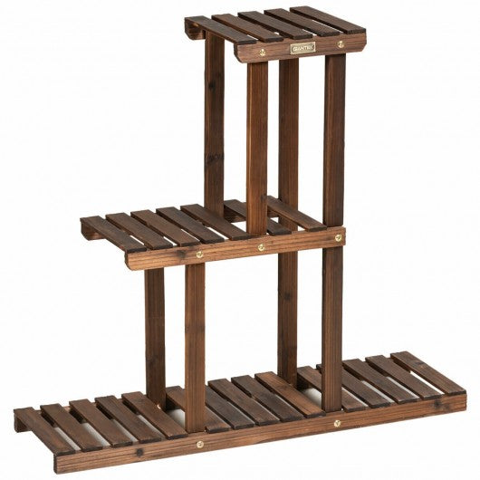 Wood Plant Stand 3-Tier Plant Pot Holder
