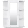 Bathroom Cabinet Single Door Shelves Wall Mount Cabinet