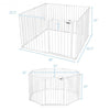 Adjustable  Panel Baby Safe Metal Gate Play Yard