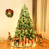 PreLit Artificial PVC Christmas Tree with LED Lights & Stand