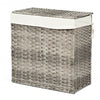 Hand-woven Foldable Rattan Laundry Basket