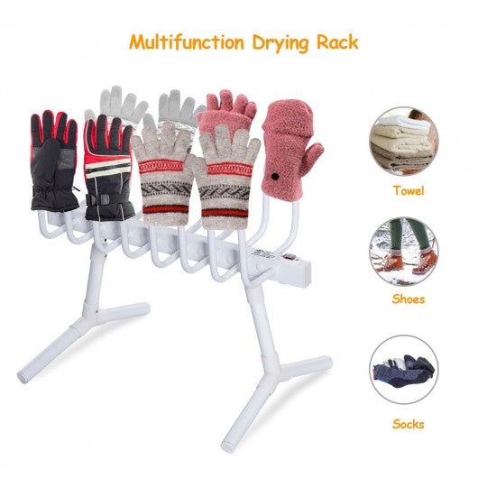 Freestanding Electric Shoe Dryer with 8 Hooks