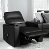 Massage Recliner Chair Seating with Swivel Tray&Remote Control