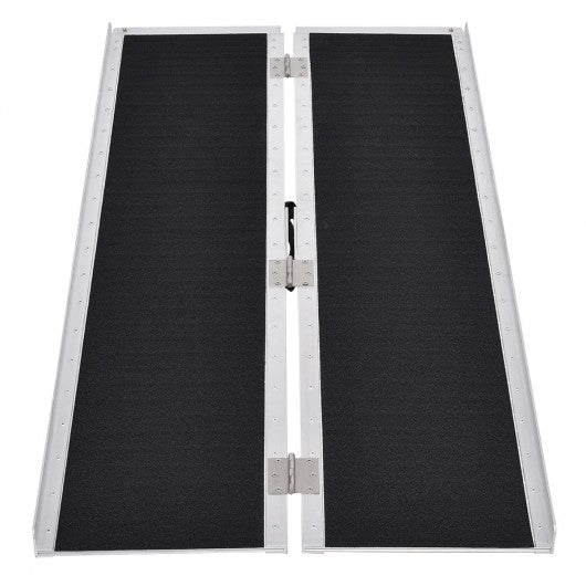 5' Portable Aluminum Non-skid Wheelchair Ramp