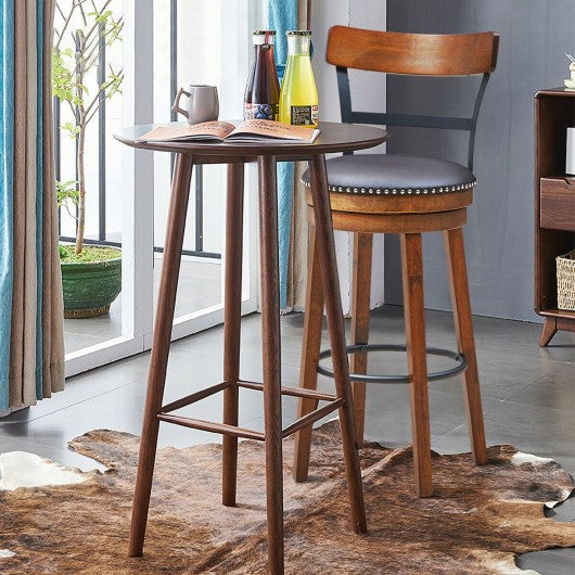 360-Degree Swivel Stools with Leather Padded Seat
