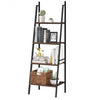 4 Tier Bookcase Metal Frame Bookshelf Storage Plant Stand