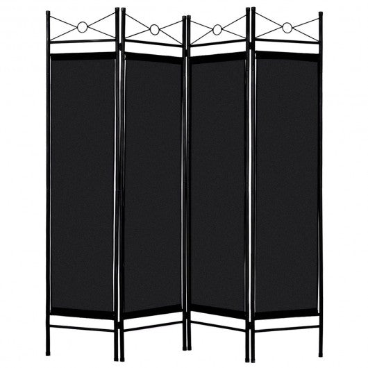 4 Panels Metal Frame Room Private Folding Screen