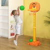 Adjustable Kids 3-in-1 Basketball Hoop Set with Balls