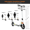 Folding Aluminium Adjustable Kick Scooter with Shoulder Strap