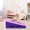 Incline Gymnastics Mat Wedge Ramp Gym Tumbling Exercise Mat & Purple