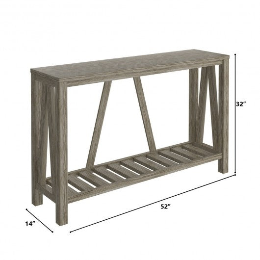 52 Inch Long Console End Sofa Table
