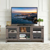 TV Stand Entertainment Center for TV's with Storage Cabinets-Taupe