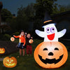 5 Ft Halloween Blow-up Inflatable Ghost with LED Bulb