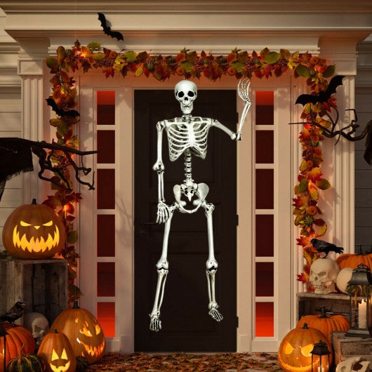 5.4ft Halloween Skeleton Life Size Realistic Full Body Hanging