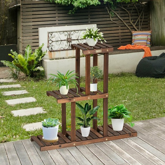 Wood Plant Stand 3-Tier Plant Pot Holder