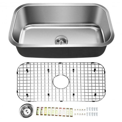 31'' Stainless Steel Single Bowl Kitchen Sink Basin