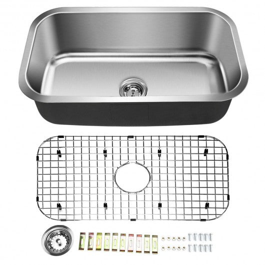 31'' Stainless Steel Single Bowl Kitchen Sink Basin