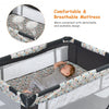 Portable Baby Playpen with Mattress Foldable Design