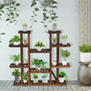 6 Tier Wood Plant Stand Flower Shelf Rack Holder