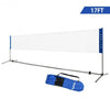 Portable 17'x5' Badminton Training Net with Carrying Bag