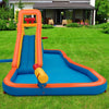 Inflatable Water Bouncer with Climbing Wall and Ball Hoop