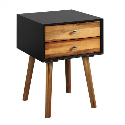 Nightstand Wooden End Table Bedside Table