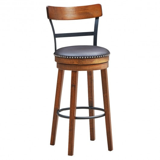 360-Degree Swivel Stools with Leather Padded Seat