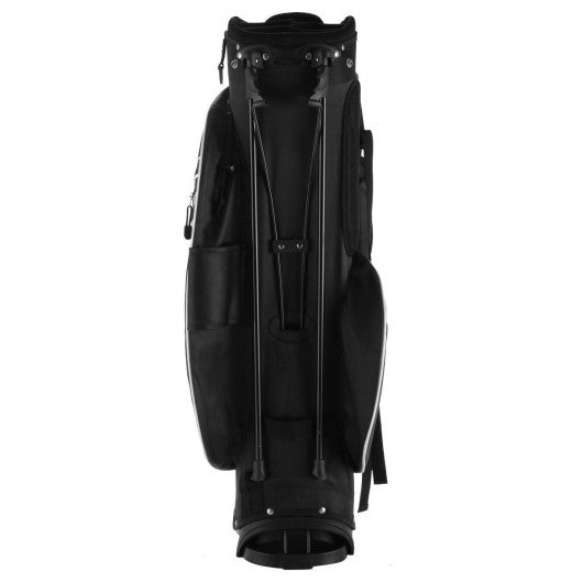 Golf Stand Cart Bag with 6 Way Divider Carry Pockets