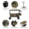 Collapsible Garden Folding Wagon Cart with Canopy