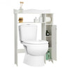 Toilet Storage Cabinet Bathroom Space Saver with Paper Holder