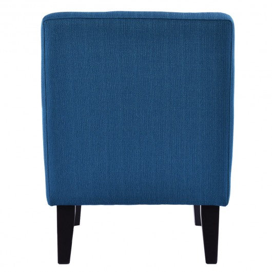 Contemporary Decor Solid Armless Accent Chair