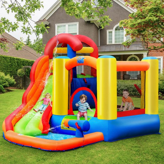 Kid Inflatable Bounce House Water Slide Castle with Blower