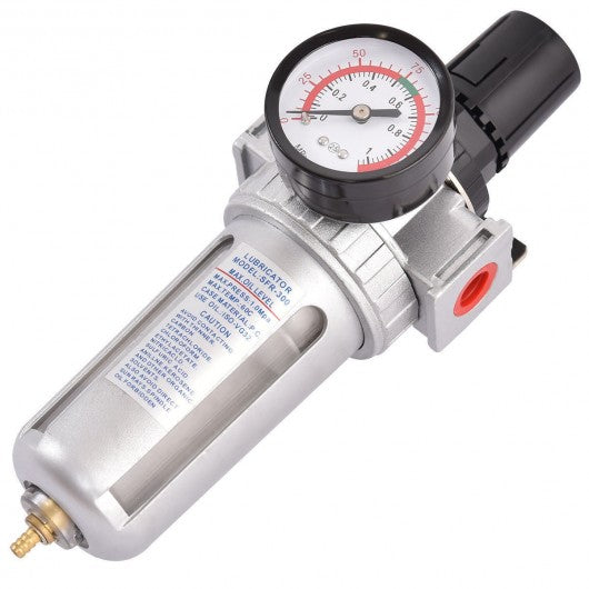 Air Pressure Regulator Filter Water Separator with Pressure Gauge