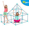 81 Pieces Kids Crazy Construction Fort Building Kit