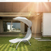 Patio Hanging Swing Hammock Chaise Lounger Chair with Canopy
