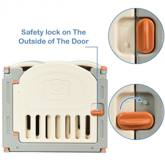 Foldable Baby Playpen 14 Panel Activity Center Safety Play Yard